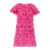 Hot Pink Feather and Sequin Dress
