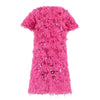 Lola + The Boys 6 Hot Pink Feather and Sequin Dress