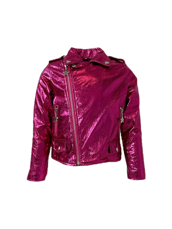 Hot Pink Metallic Moto