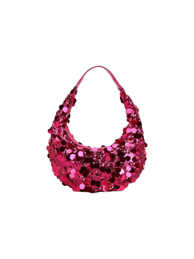 Lola + The Boys Hot Pink Paillette Shoulder Bag