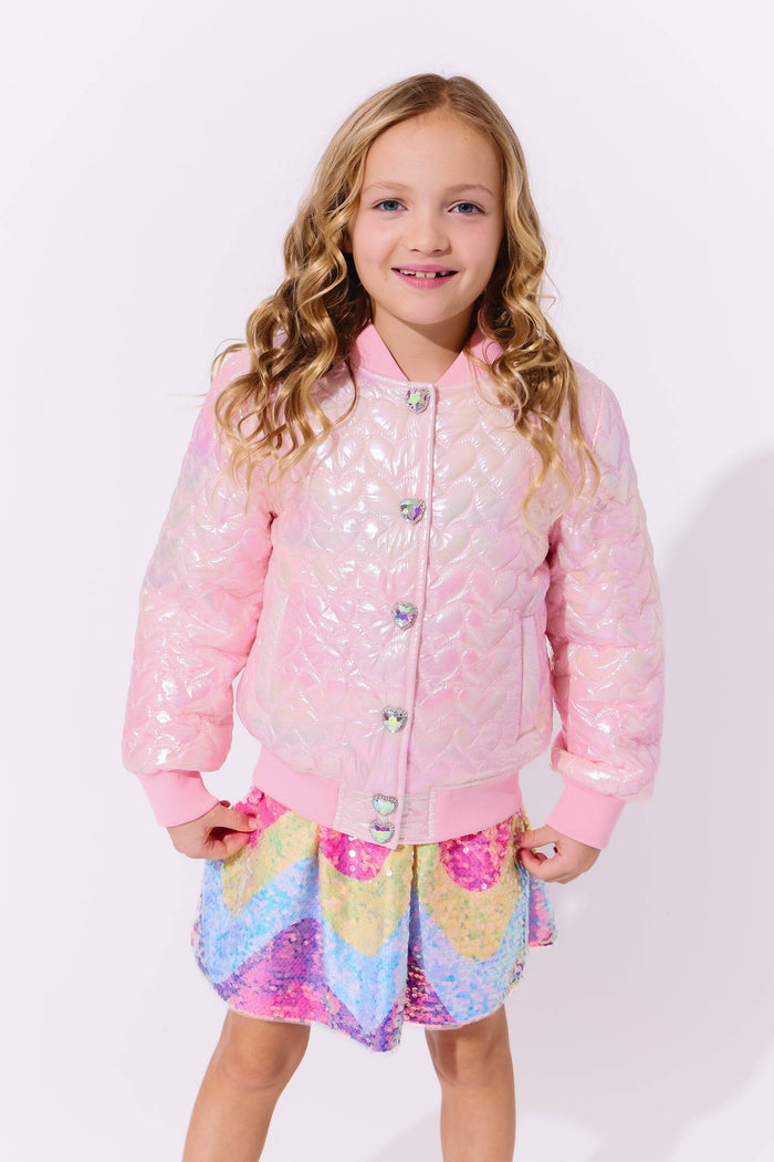 Lola + The Boys I Love You Hologram Jacket