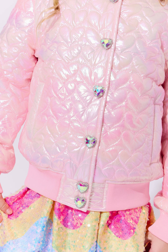 Lola + The Boys I Love You Hologram Jacket