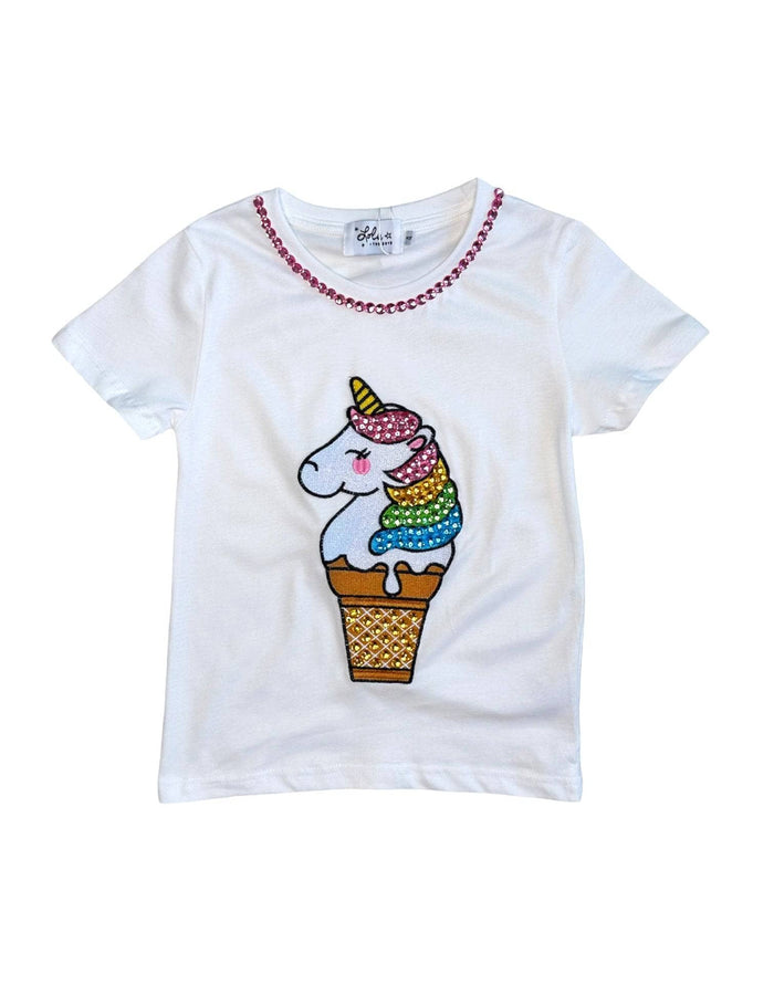 Lola + The Boys Ice Cream Unicorn Tee