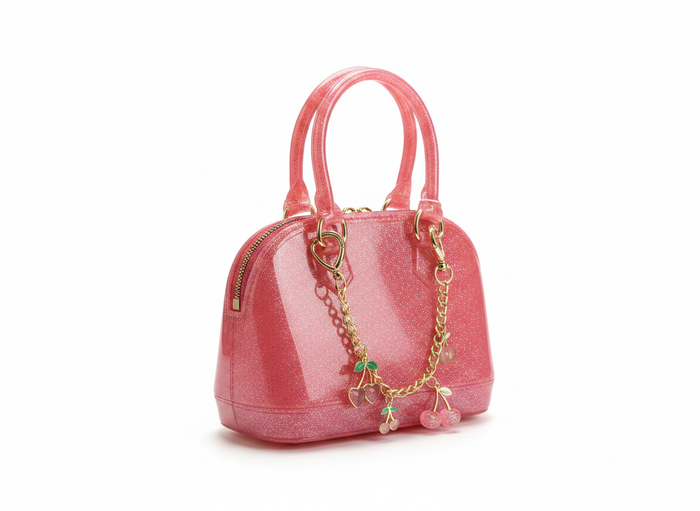 Cute Cherry Charms Jelly Purse