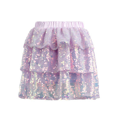 Lola + The Boys Lavender / 2 Iridescent Shimmer Sequin Skirt