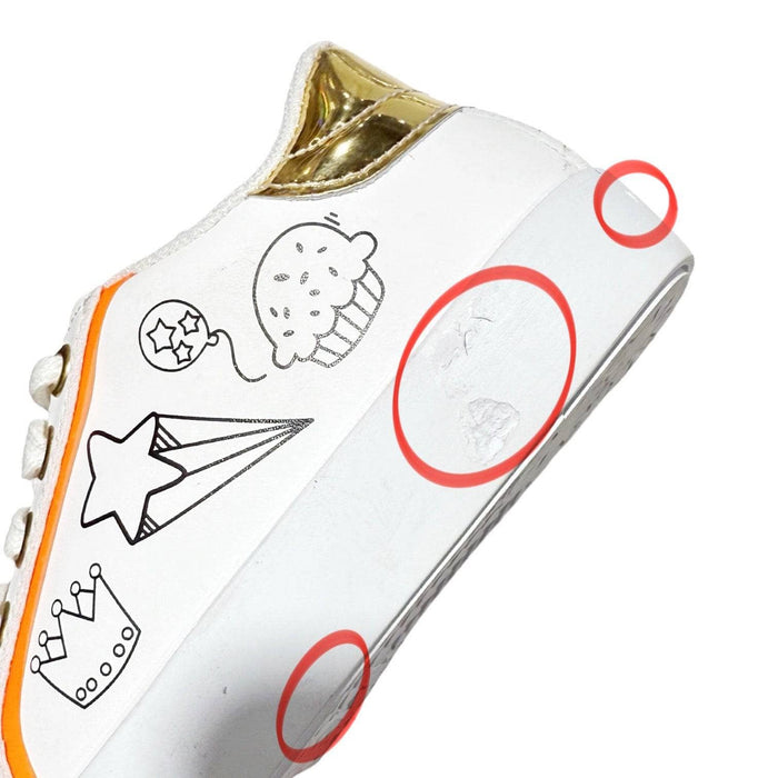 Lola + The Boys Irregular Doodle Art Sneakers