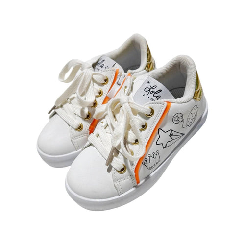 Lola + The Boys 23 Irregular Doodle Art Sneakers