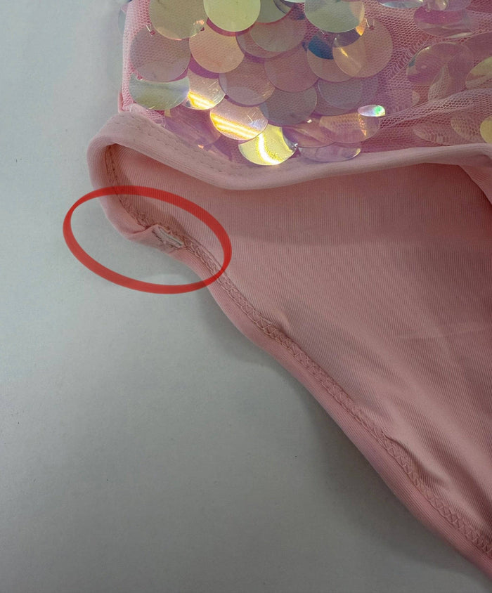 Lola + The Boys Irregular Paillette Mermaid Swimsuit