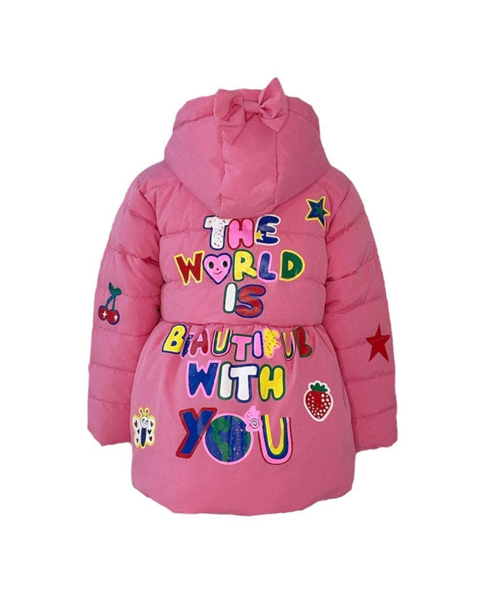 Lola + The Boys JACKET Art Doodle Princess Puffer