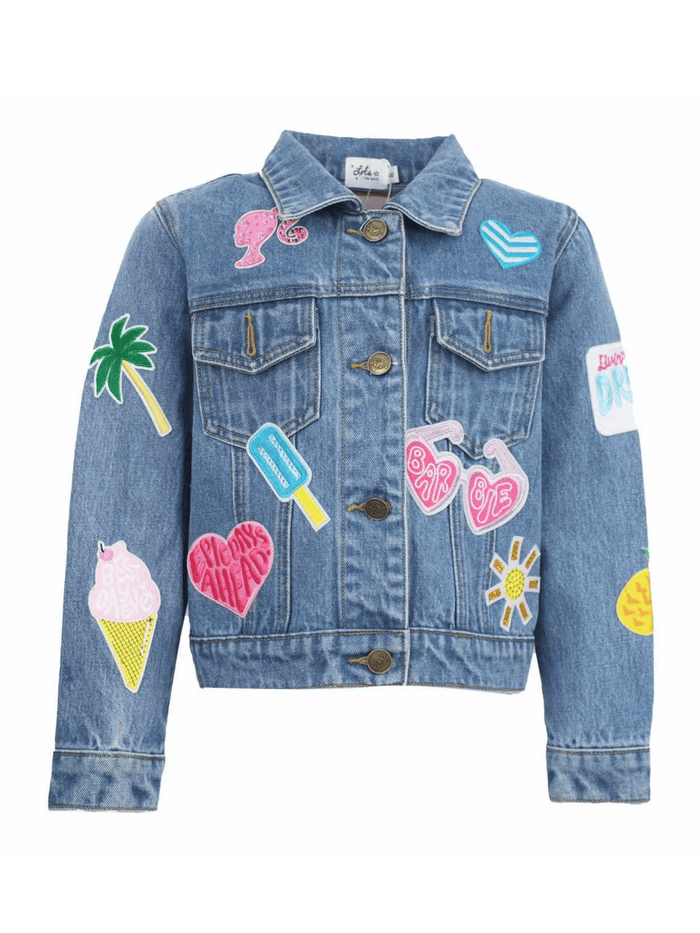 Lola + The Boys Jacket Barbie™ Dream Denim Patch Jacket