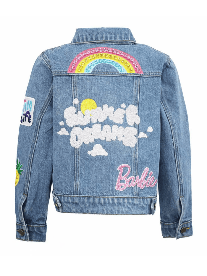 Lola + The Boys Jacket Barbie™ Dream Denim Patch Jacket