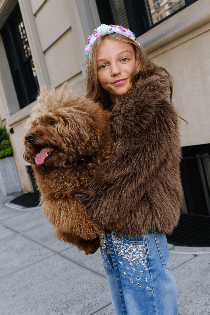 Lola + The Boys Jacket Cozy Coco Faux Fur Jacket