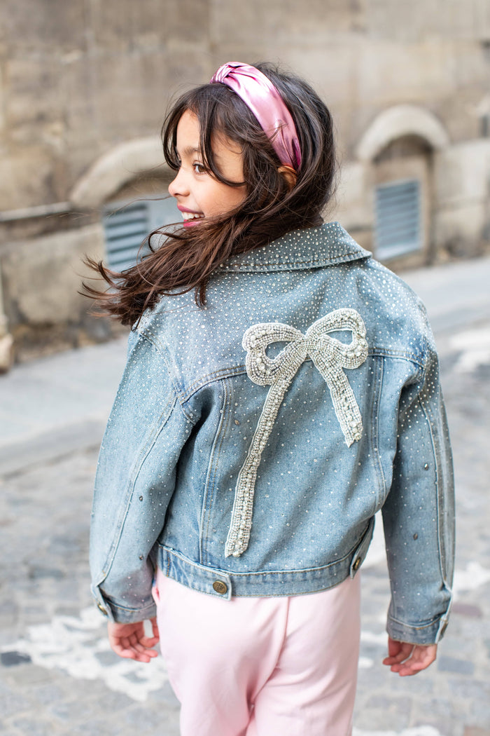Lola-spring-25 Jacket 2 Crystal Bow Denim Jacket