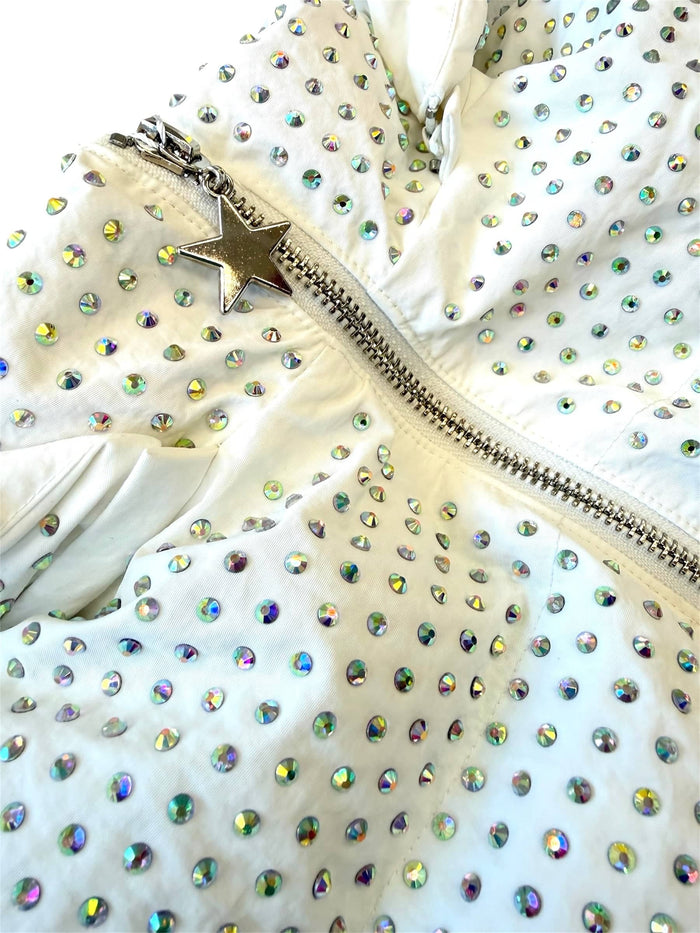 Lola + The Boys Jacket Crystal Cloud Puffer