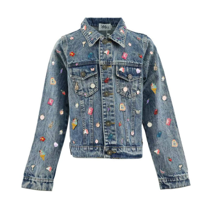 Lola + The Boys Jacket Cutie Charms Denim Jacket