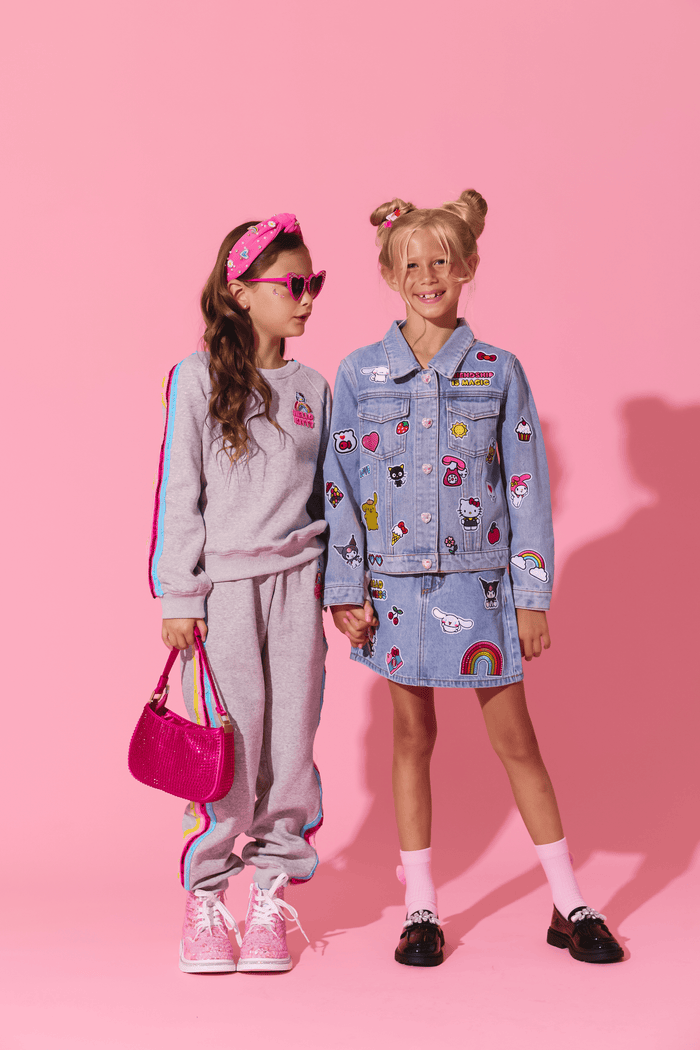 Lola + The Boys Jacket Hello Kitty And Friends® Rainbow Denim Jacket
