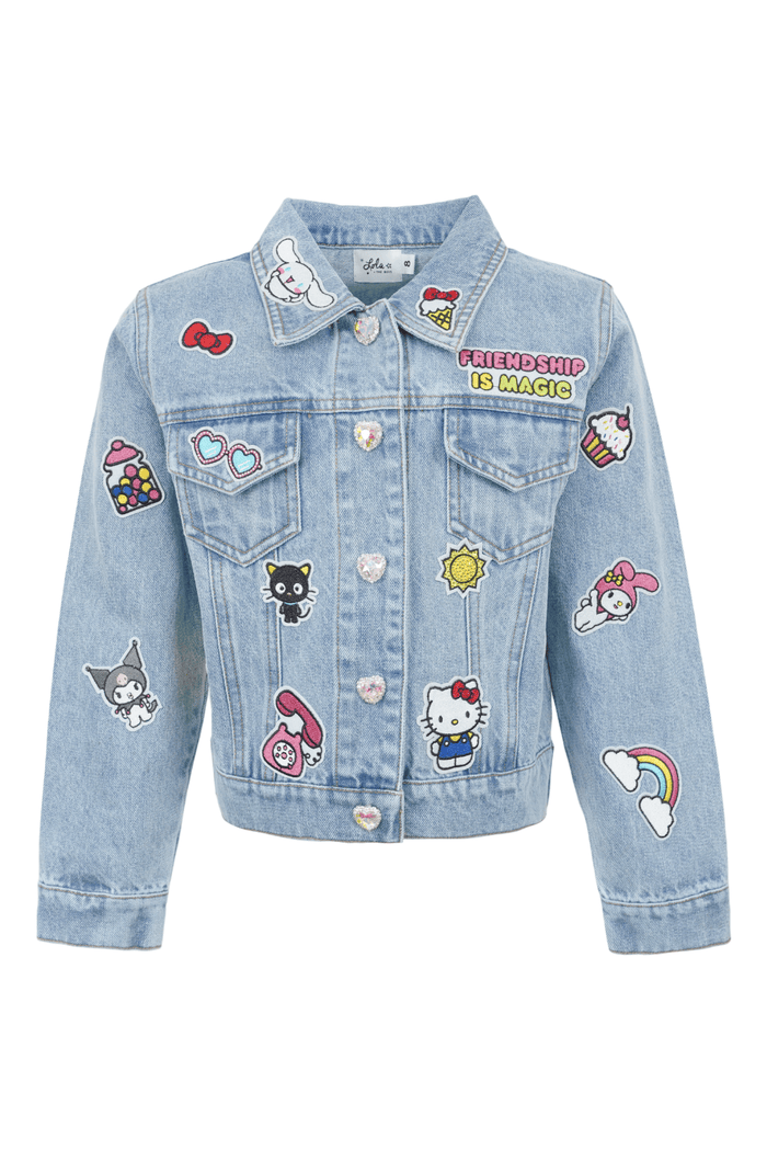 Lola + The Boys Jacket Hello Kitty And Friends® Rainbow Denim Jacket
