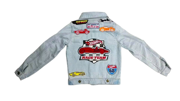 Lola + The Boys Jacket Hot Wheels™ Denim Patch Jacket