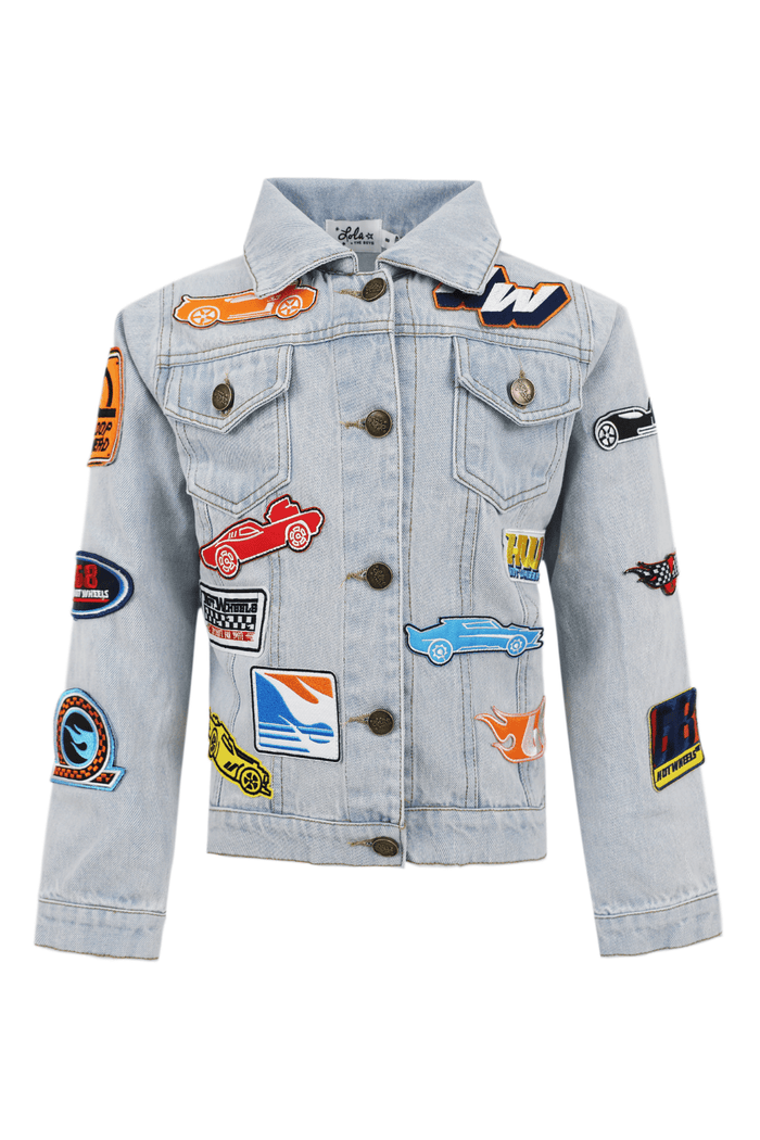 Lola + The Boys Jacket Hot Wheels™ Denim Patch Jacket