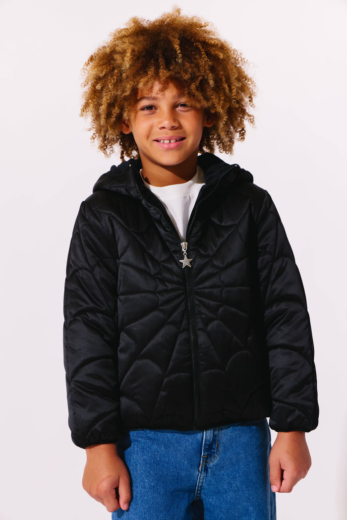 Lola + The Boys Jacket Jaded Spider Puffer