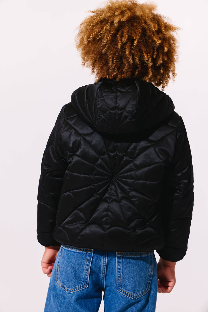 Lola + The Boys Jacket Jaded Spider Puffer