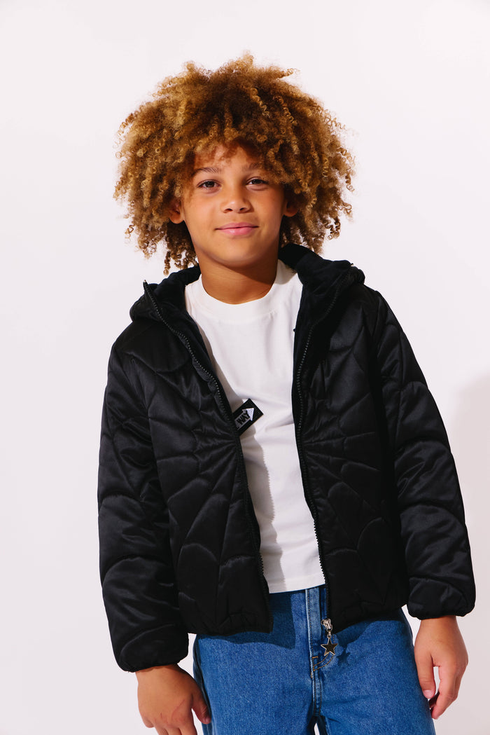 Lola + The Boys Jacket Jaded Spider Puffer