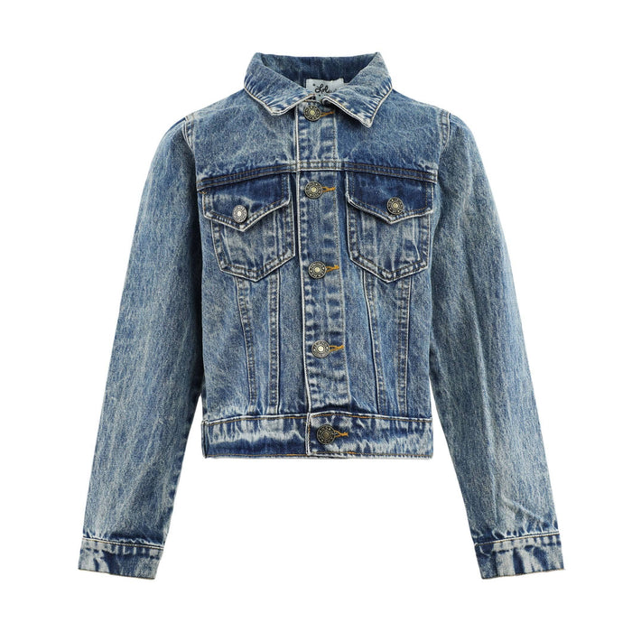 Lola + The Boys Jacket Pastel Rainbow Gems Denim Jacket