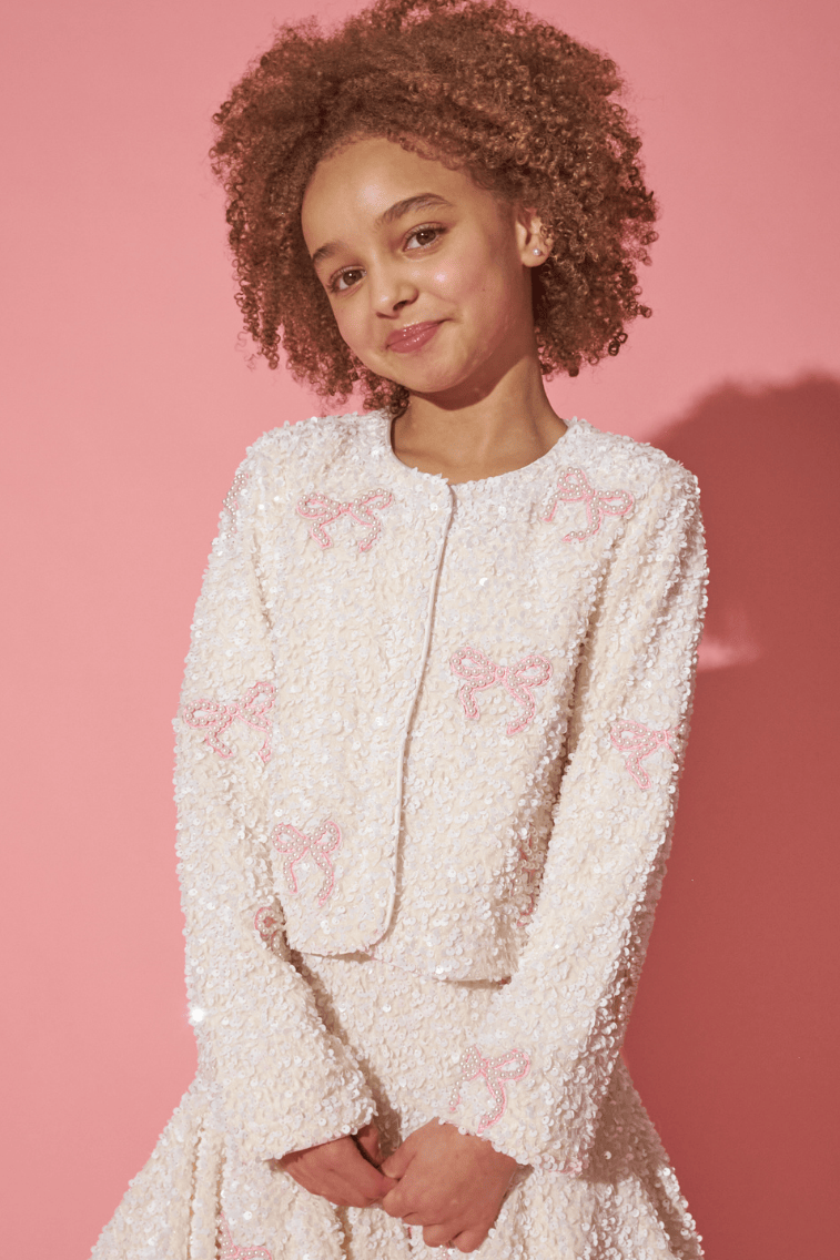 Pearly Bow Sparkle Jacket
