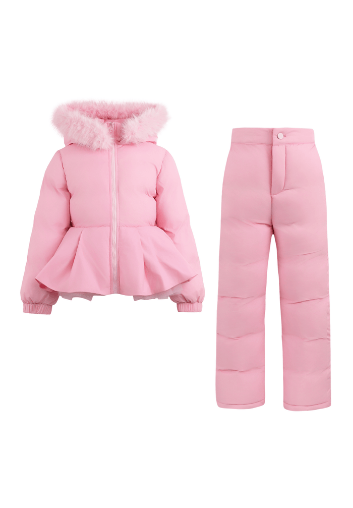 Lola + The Boys Jacket Pink Princess Snow Set