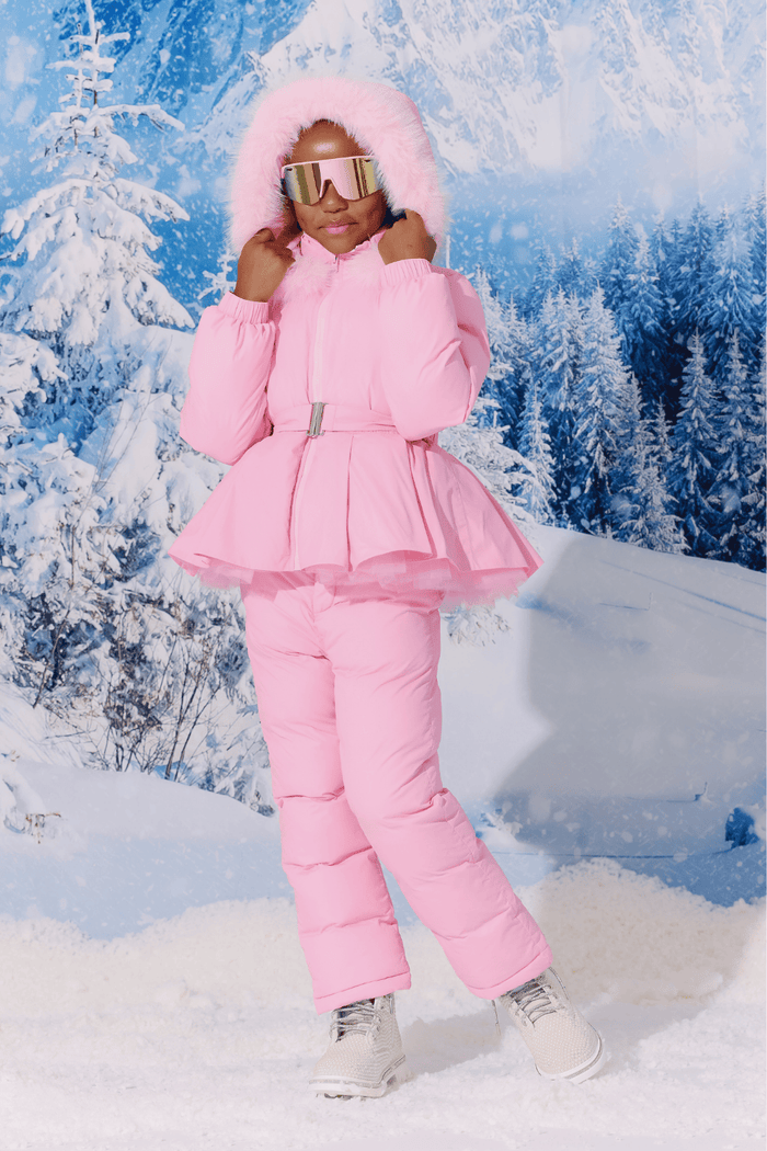 Lola + The Boys Jacket Pink Princess Snow Set