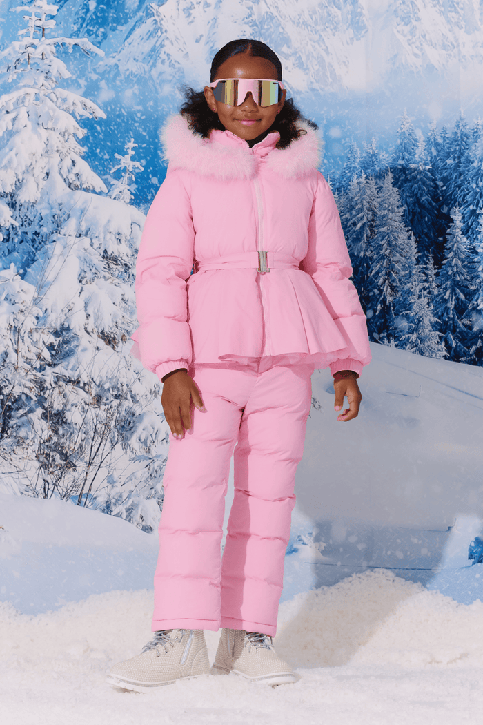 Lola + The Boys Jacket Pink Princess Snow Set