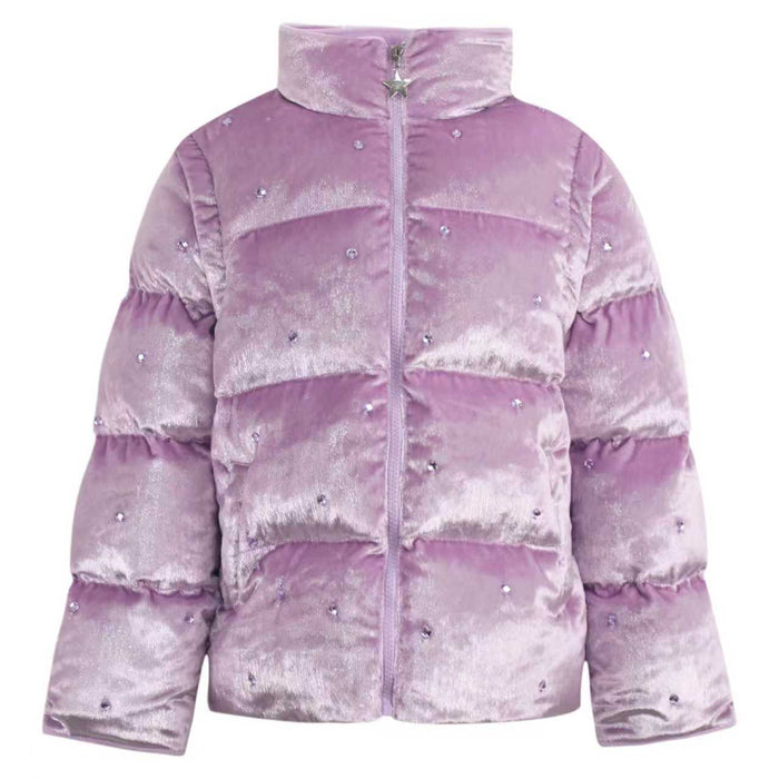 Lola + The Boys Jacket Soft Lavender Gem Convertible Puffer