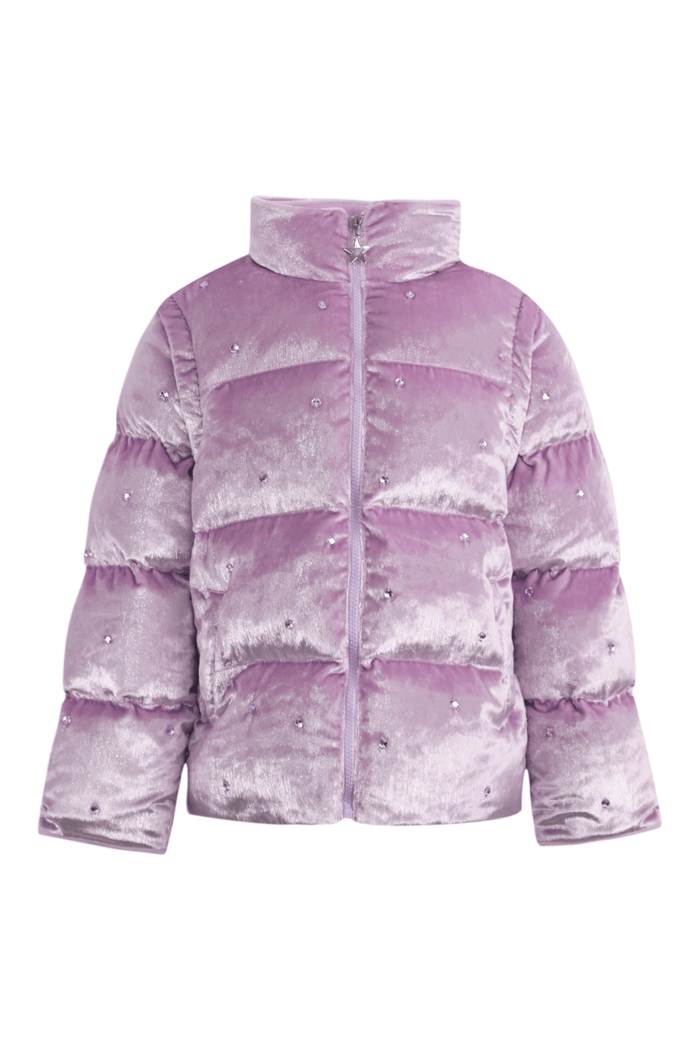 Lola + The Boys Jacket Soft Lavender Gem Convertible Puffer