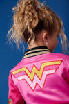 Lola + The Boys Jacket Wonder Woman™ Satin Bomber