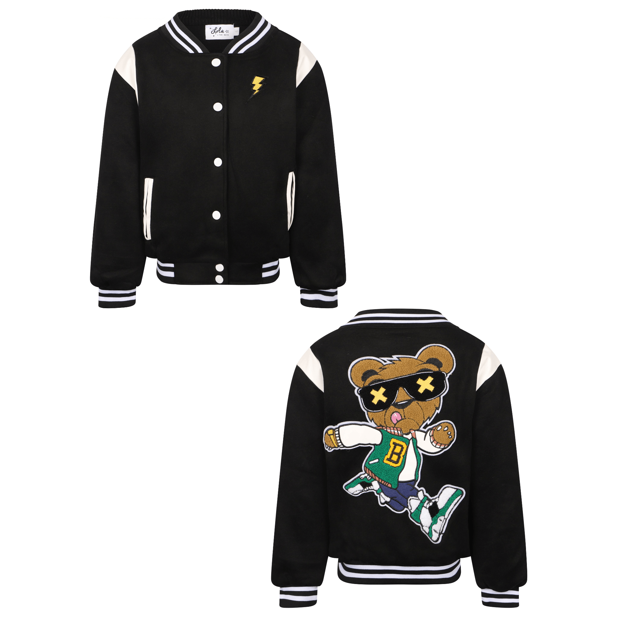 Polo bear cheap varsity jacket