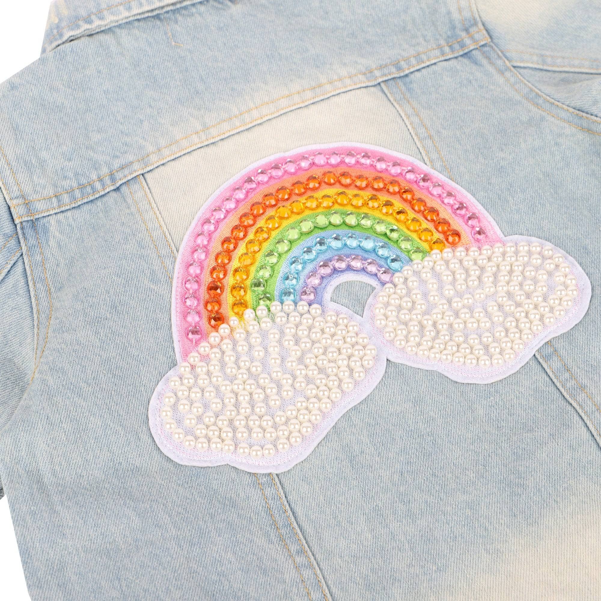 Lola & The Boys Girl's All About The Patch Denim Jacket