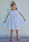 Lola + The Boys Jolie Bow Shimmer Dress