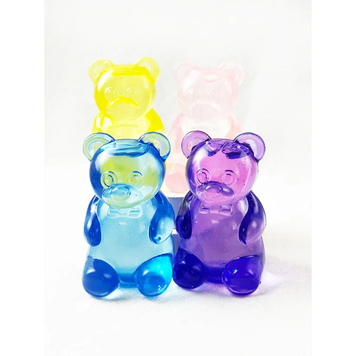 Lola + The Boys Blue Large Solid Transparent Gummy Bear Squishy Toy