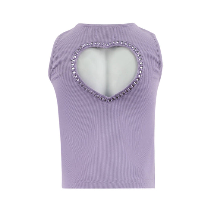 Lola + The Boys Lavender Crystal Heart Tank
