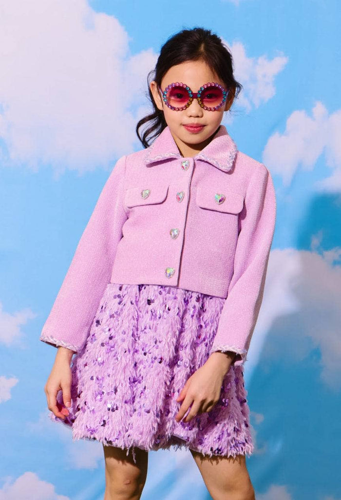 lola-new-arrival Lavender Haze Hearts Jacket