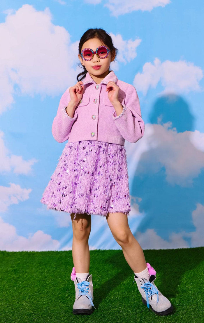 lola-new-arrival Lavender Haze Hearts Jacket