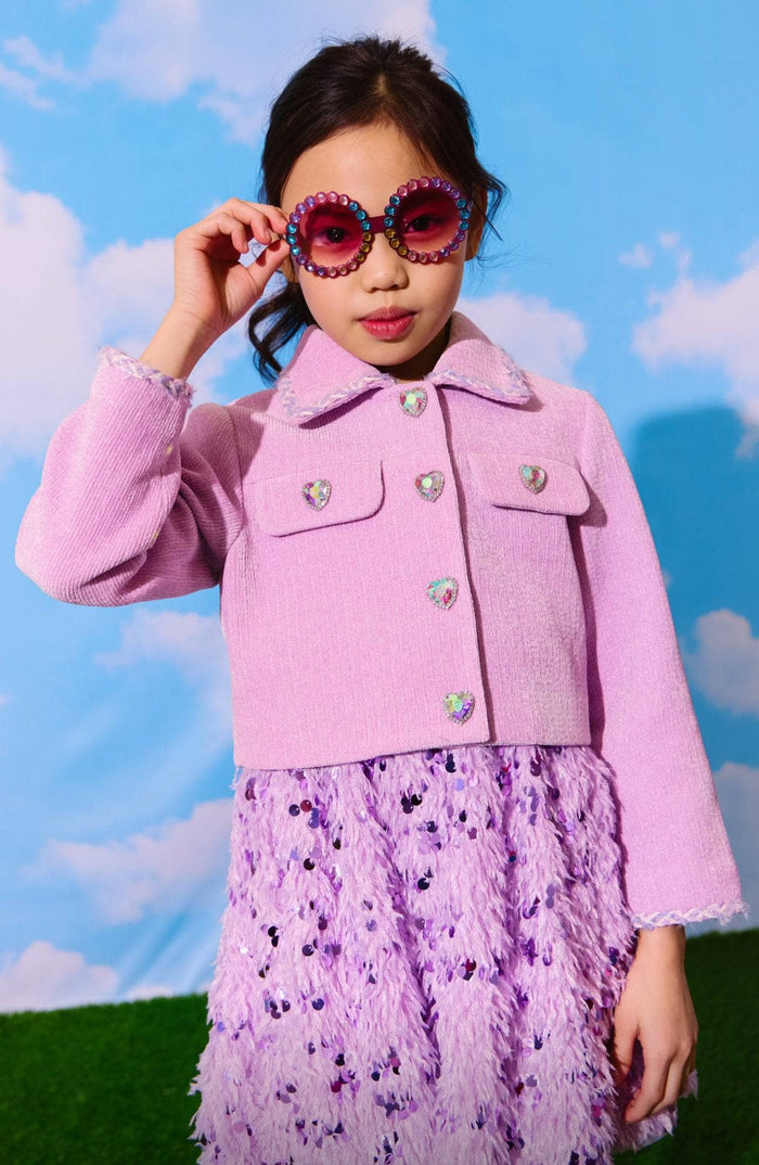 lola-new-arrival Lavender Haze Hearts Jacket