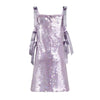 Lola + The Boys 6 Lavender Sequin Bow Dress