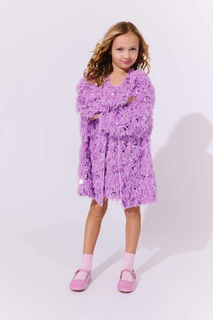Lola + The Boys Lavender Sequin Set