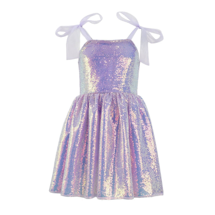 Lola + The Boys Lavender Sequin Tank Dress