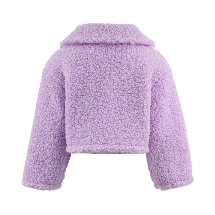 Lola + The Boys Lavender Sherpa Jacket