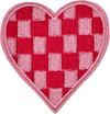 Pink and Red Checked Heart