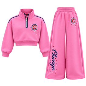 Cubs Crystal Quarter Zip Set