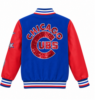 Chicago Cubs Sparkle Varsity Jacket