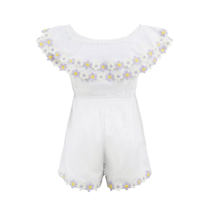 Lola + The Boys Little Blossom Off-Shoulder Romper